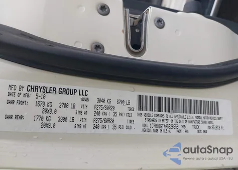 2010 Dodge Ram 1500 Slt/Sport/Trx from USA, damaged, VIN 1D7RB1GT4AS226559